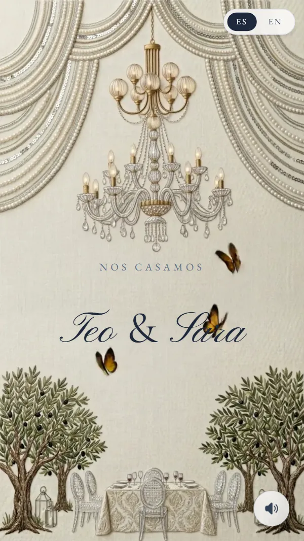 Cabecera de la invitación Finca Romántica