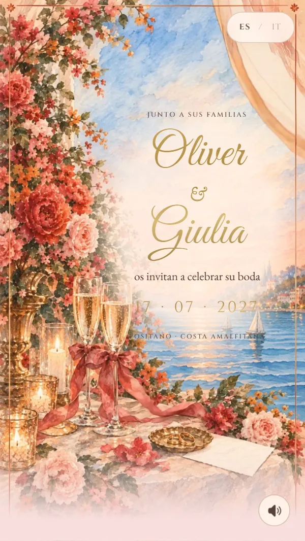 Cabecera de la invitación Luxury